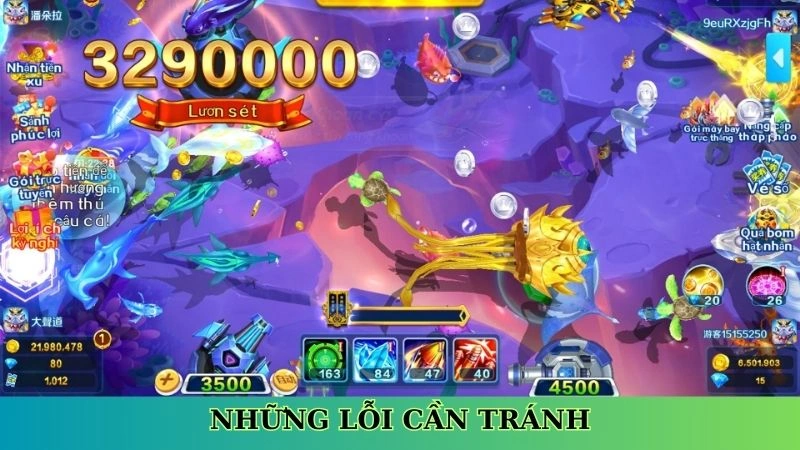 Những lỗi cần tránh