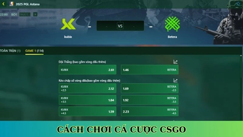 Cách chơi cá cược CSGO
