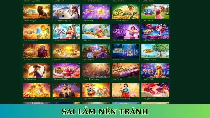 Sai lầm nên tránh khi chơi quay hũ đổi thưởng