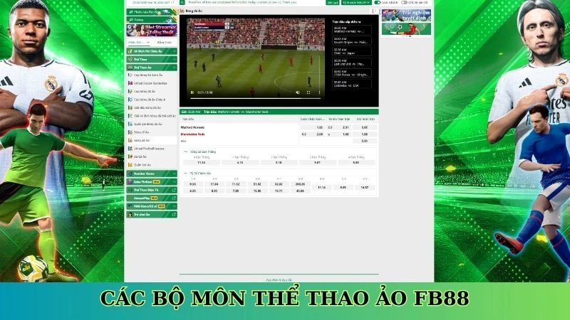 Các bộ môn thể thao ảo Fb88